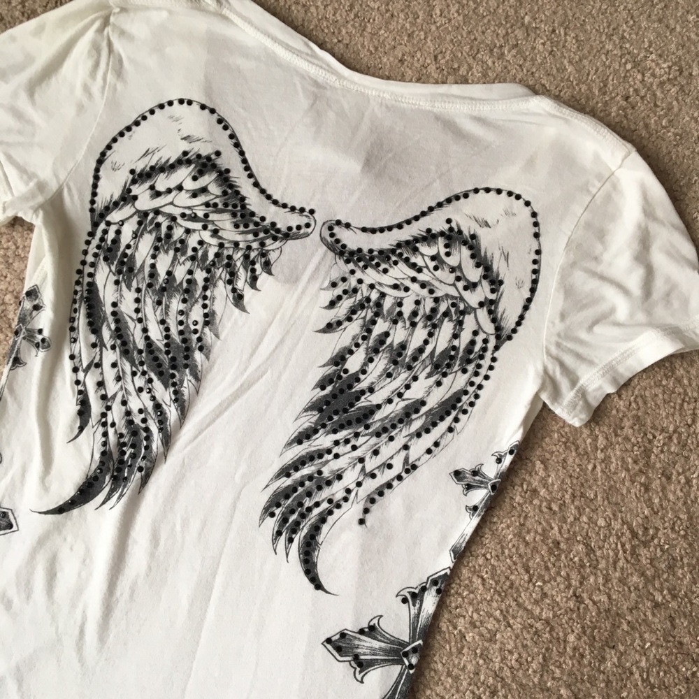 Gorgeous Crash & Burn Top With Gem Wings
